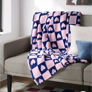 🩷💙VALENTINES DAY GIFT Room Essentials Cozy Pink & Blue Throw🩷💙